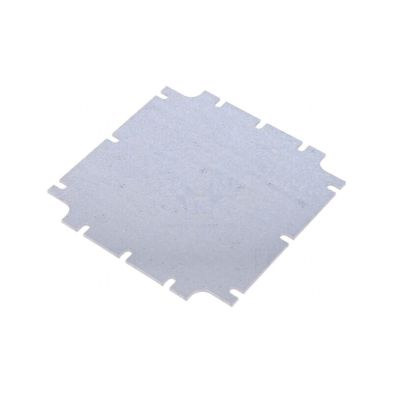 Placă de montare oțel zincat 121x121x2mm | Electronic-mag.ro | Componente Electronice