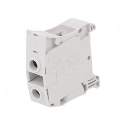 Conector de Șine 1 Pistă 2 Borne Gri 16mm | Electronic-mag.ro | Componente Electronice