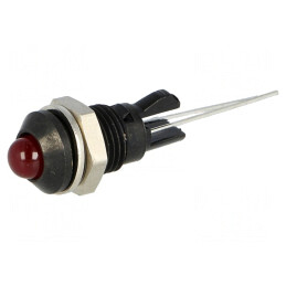 Lampă LED Convex Roșie pentru PCB 8mm | Electronic-mag.ro | Componente Electronice