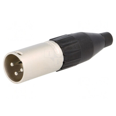 Mufă XLR Tată 3-Pin Dreaptă pe Cablu | Electronic-mag.ro | Componente Electronice
