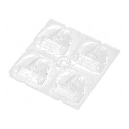 Lentilă LED pătrată transparentă 7.3mm | Electronic-mag.ro | Componente Electronice