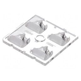 Lentilă LED Pătrată Transparentă 7,1mm | Electronic-mag.ro | Componente Electronice