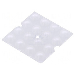 Lentilă LED pătrată plexiglass transparentă 7,5mm | Electronic-mag.ro | Componente Electronice