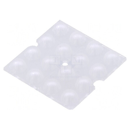 Lentilă LED pătrată plexiglass transparentă 7,5mm | Electronic-mag.ro | Componente Electronice