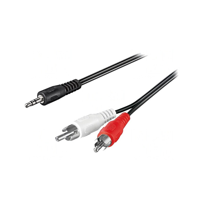 Cablu Audio Jack 3,5mm la RCA 5m Negru | Electronic-mag.ro | Componente Electronice