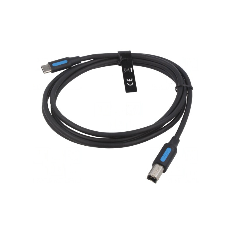 Cablu USB 2.0 B la USB C 1.5m Negru 2A | Electronic-mag.ro | Componente Electronice Cablu USB 2.0 B la USB C 1.5m Negru 2A | Electronic-mag.ro | Componente Electronice
