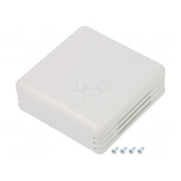 Carcasă alarmă ABS gri 71x71x27mm SENSES | Electronic-mag.ro | Componente Electronice