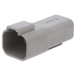 Conector cablu-cablu PX0 tată 4 pini gri IP68 | Electronic-mag.ro | Componente Electronice