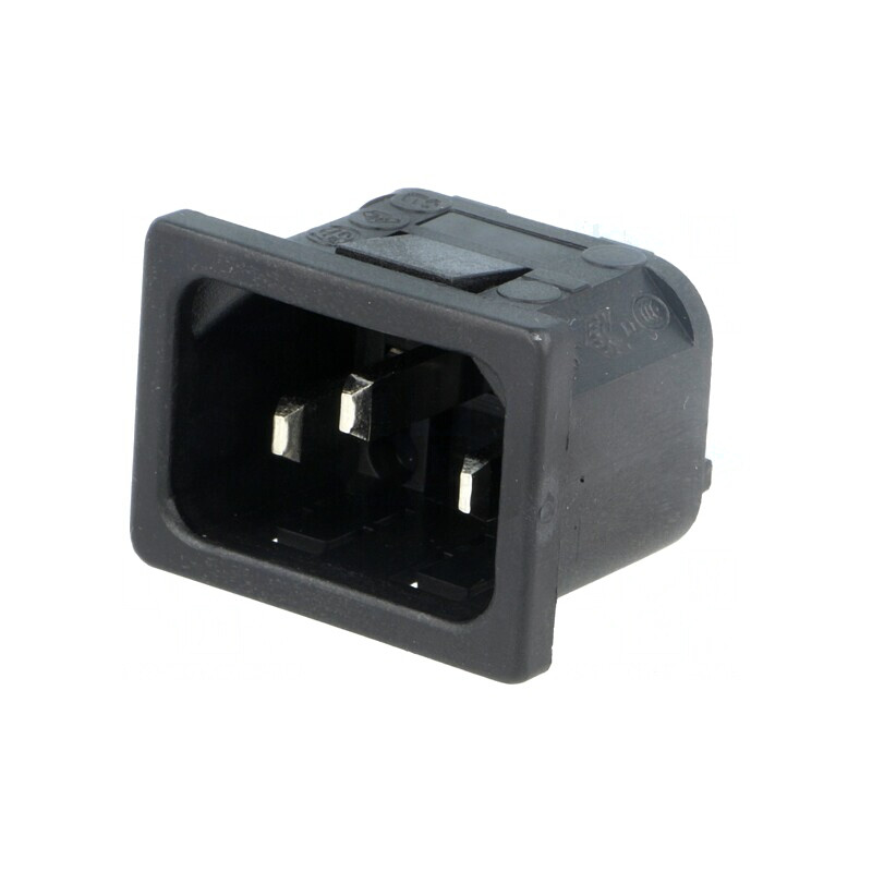 Conector Alimentare AC Soclu Tată 10A 250V IEC 60320 | Electronic-mag.ro | Componente Electronice Conector Alimentare AC Soclu Tată 10A 250V IEC 60320 | Electronic-mag.ro | Componente Electronice