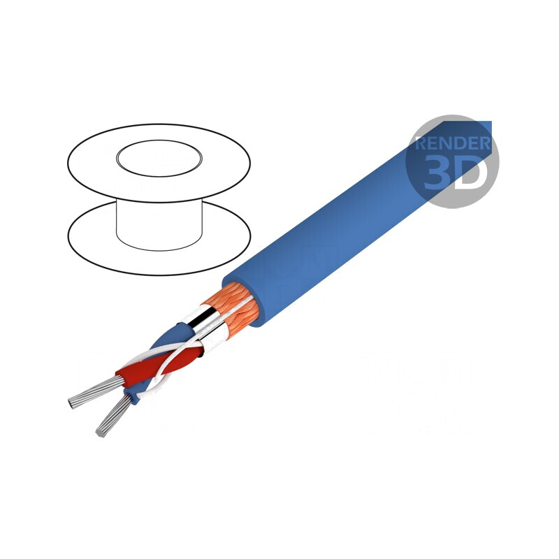 Cablu DMX HELULIGHT 2x0,22mm2 110Ω 5mm | Electronic-mag.ro | Componente Electronice