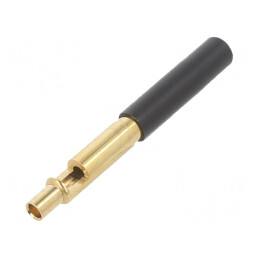 Soclu Banană 4mm Negru Izolat 59.5mm 300V 19A | Electronic-mag.ro | Componente Electronice