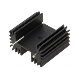 Radiator Extrudat TO220 Negru 25.4mm x 41.91mm x 38.1mm | Electronic-mag.ro | Componente Electronice