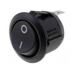 Buton Rocker SPST ON-OFF 10A 250VAC Negru | Electronic-mag.ro | Componente Electronice