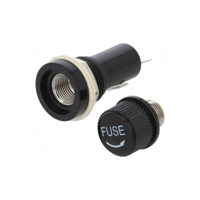 Soclu Siguranțe Cilindrice 6,3x32mm 10A Negru | Electronic-mag.ro | Componente Electronice Soclu Siguranțe Cilindrice 6,3x32mm 10A Negru | Electronic-mag.ro | Componente Electronice