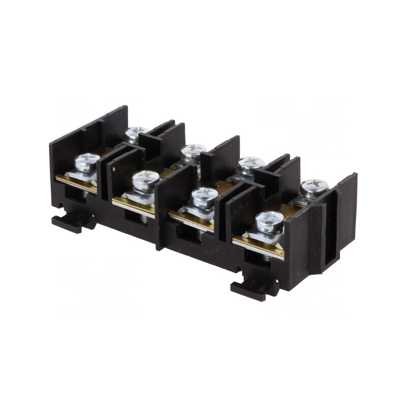 Regletă Conexiuni Terminal cu Şurub 16mm2 76A 4 Piste | Electronic-mag.ro | Componente Electronice