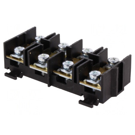 Regletă Conexiuni Terminal cu Şurub 16mm2 76A 4 Piste | Electronic-mag.ro | Componente Electronice