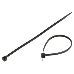 Colier de strângere poliamidă neagră 140mm 3,6mm | Electronic-mag.ro | Componente Electronice