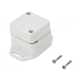 Carcasă Universală ABS Gri Deschis 45x45x40mm | Electronic-mag.ro | Componente Electronice