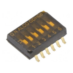 Comutator DIP-SWITCH ON-OFF SMT 2 Pini 24V 0.1A | Electronic-mag.ro | Componente Electronice