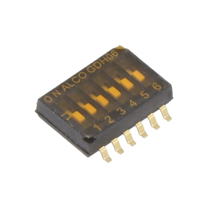 Comutator DIP-SWITCH ON-OFF SMT 2 Pini 24V 0.1A | Electronic-mag.ro | Componente Electronice