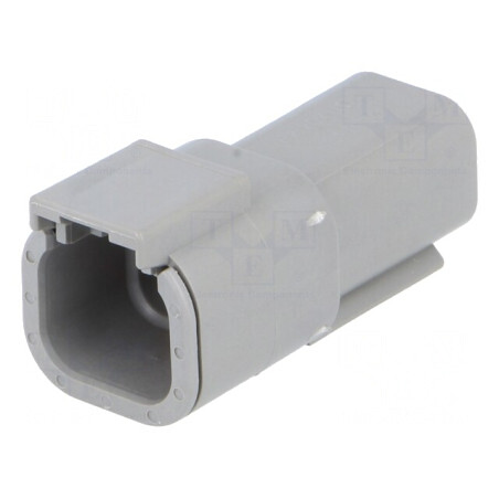 Conector cablu-cablu DTM 4 pini gri IP68 | Electronic-mag.ro | Componente Electronice