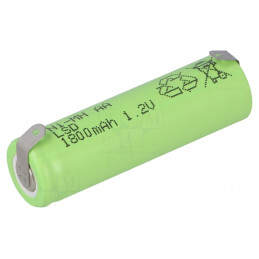 Baterie Ni-MH AA 1.2V 1800mAh cu Terminale de Lipire | Electronic-mag.ro | Componente Electronice