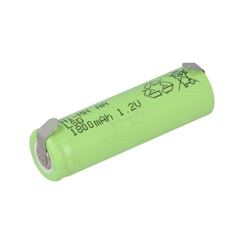 Baterie Ni-MH AA 1.2V 1800mAh cu Terminale de Lipire | Electronic-mag.ro | Componente Electronice Baterie Ni-MH AA 1.2V 1800mAh cu Terminale de Lipire | Electronic-mag.ro | Componente Electronice