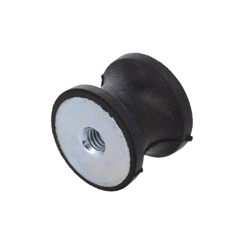 Atenuator de Vibrații M6 25mm Guma 20mm 738N | Electronic-mag.ro | Componente Electronice