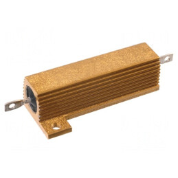 Rezistor bobinat cu radiator 56Ω 50W ±5% pentru lipit