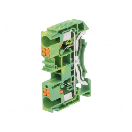 Conector Îmbinare Șine 0,5-10mm2 2 Borne Galben-Verde | Electronic-mag.ro | Componente Electronice