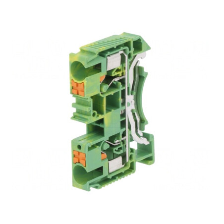 Conector Îmbinare Șine 0,5-10mm2 2 Borne Galben-Verde | Electronic-mag.ro | Componente Electronice