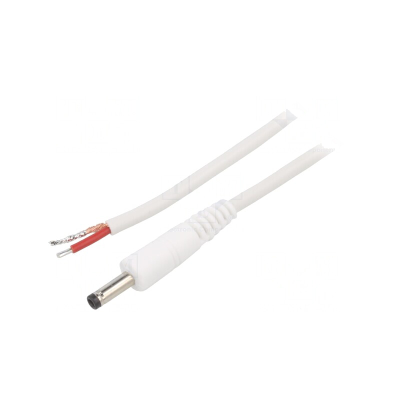 Cablu Alimentare DC Alb 0,5m 4,0/1,7 mm | Electronic-mag.ro | Componente Electronice