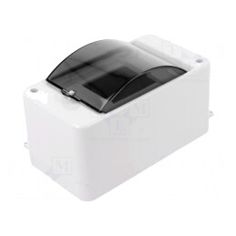 Carcasă pentru aparatură modulară IP30 de perete albă ABS | Electronic-mag.ro | Componente Electronice