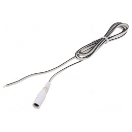 Cablu Alimentare DC Alb 1,5m 5,5/2,5 2x0,35mm2 | Electronic-mag.ro | Componente Electronice