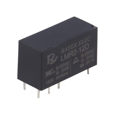 Releu Electromagnetic DPDT 12V 5A | Electronic-mag.ro | Componente Electronice