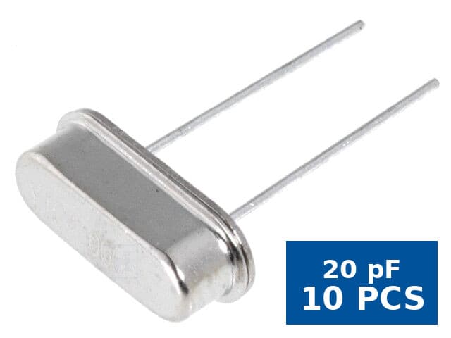 Rezonator cuarț 4 MHz 20 pF THT YIC, YIC 4.00M-HC49-S, set 10 buc