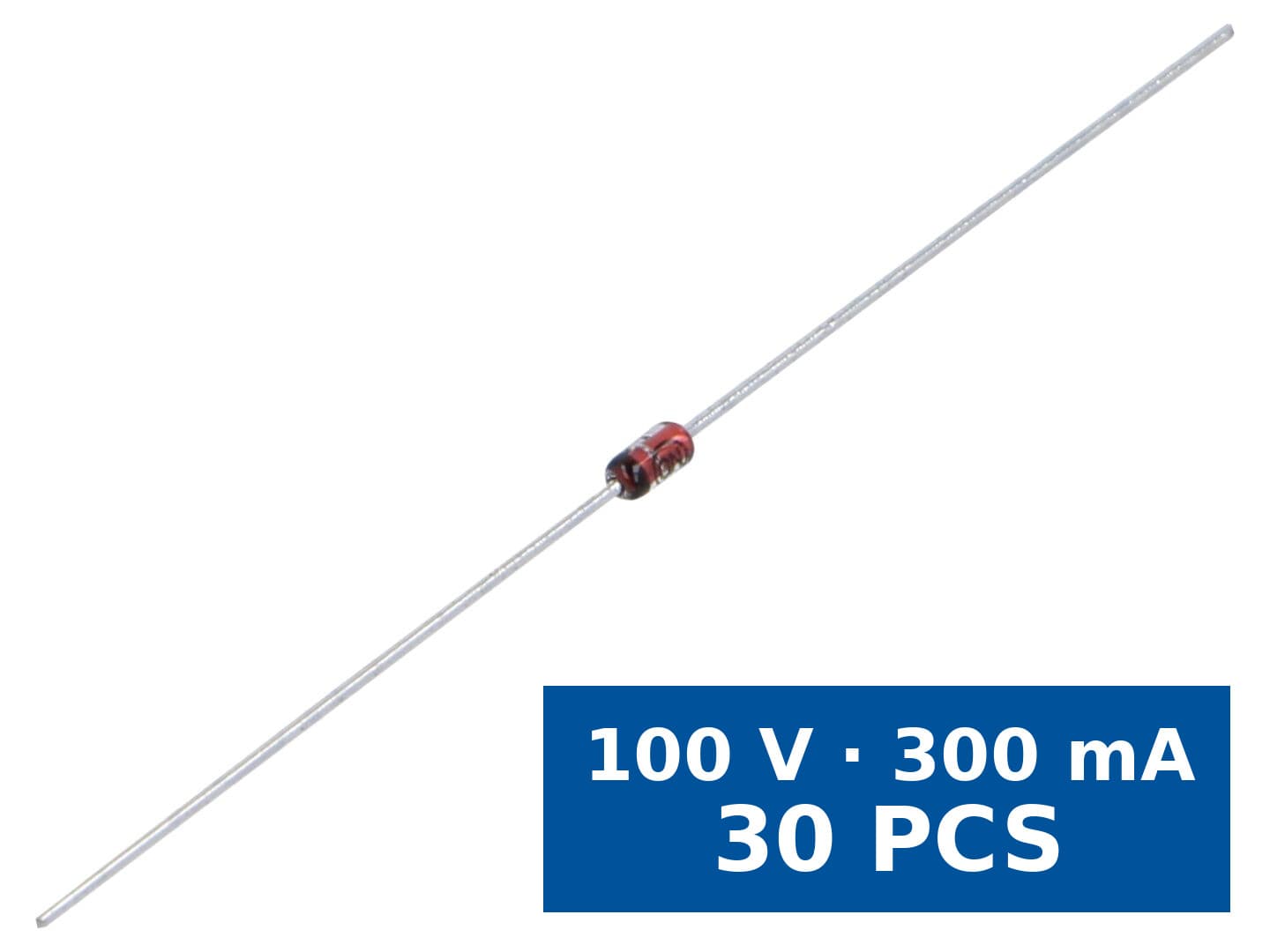 Diodă comutaţie THT Onsemi 1N914TR, 100 V, 300 mA, DO35, set 30 buc