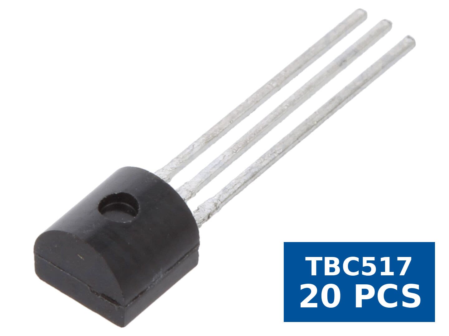 Tranzistor NPN bipolar Darlington 30 V 1 A 0,625 W TO92 CDIL, CDIL TBC517, set 20 buc