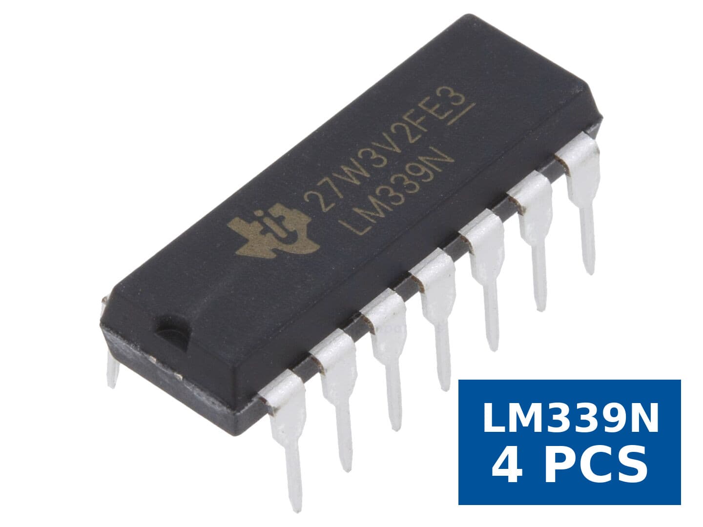 Comparator universal IC CMP THT DIP14 150nA 4 canale, Texas Instruments LM339N, set 4 buc