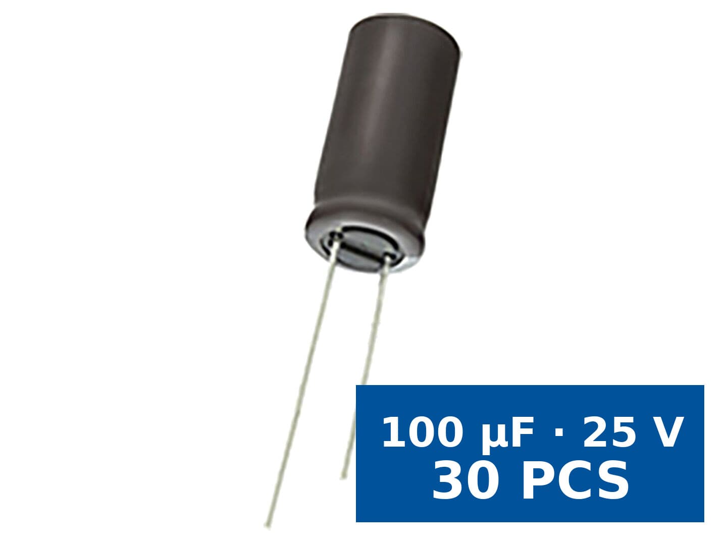 Condensator electrolitic low ESR THT Samyoung NXA25VB100M2.5TP6.3X11, 100 µF, 25 V, 105°C, set 30 buc