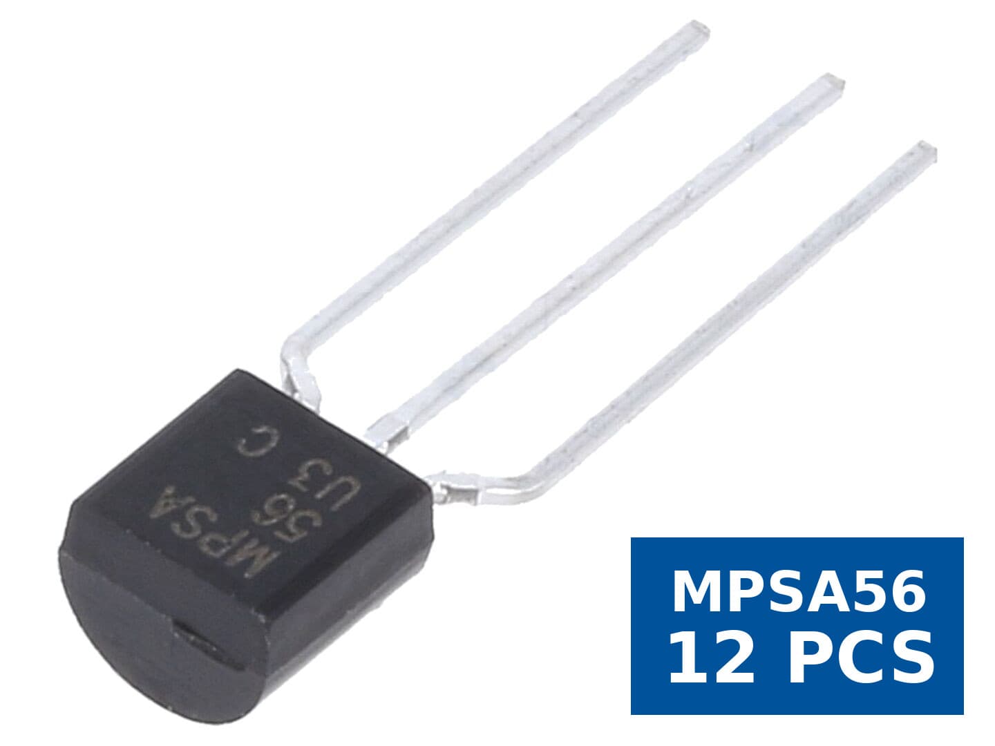 Tranzistor PNP bipolar 80 V 0,5 A TO92, Diotec Semiconductor MPSA56, set 12 buc