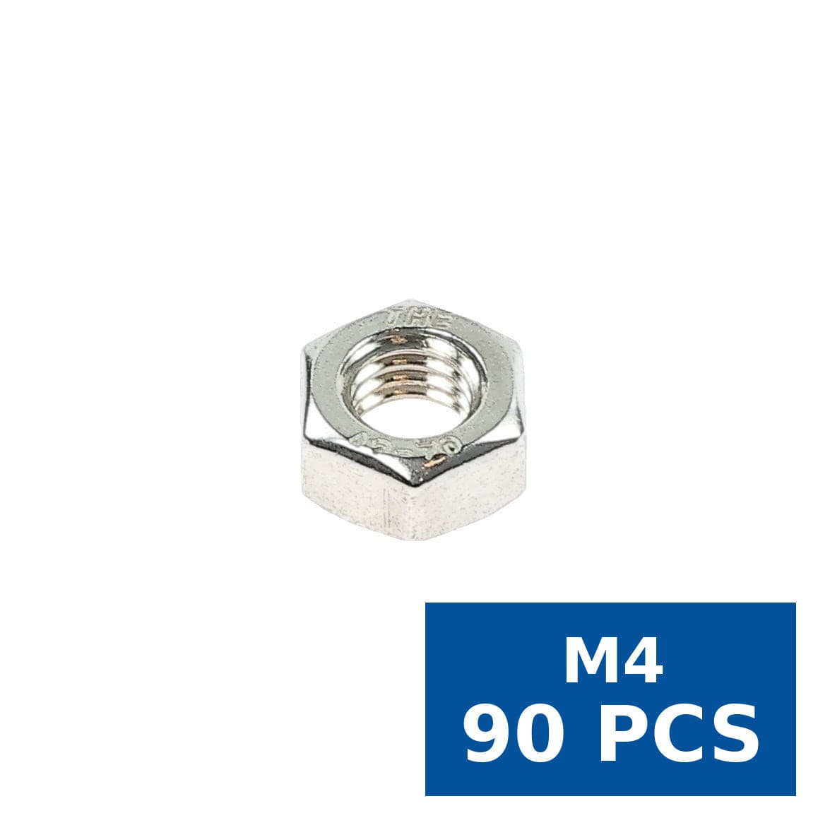 Piulita hexagonala, din inox A2-70, DIN 934, M4, Friulsider, set 90 buc