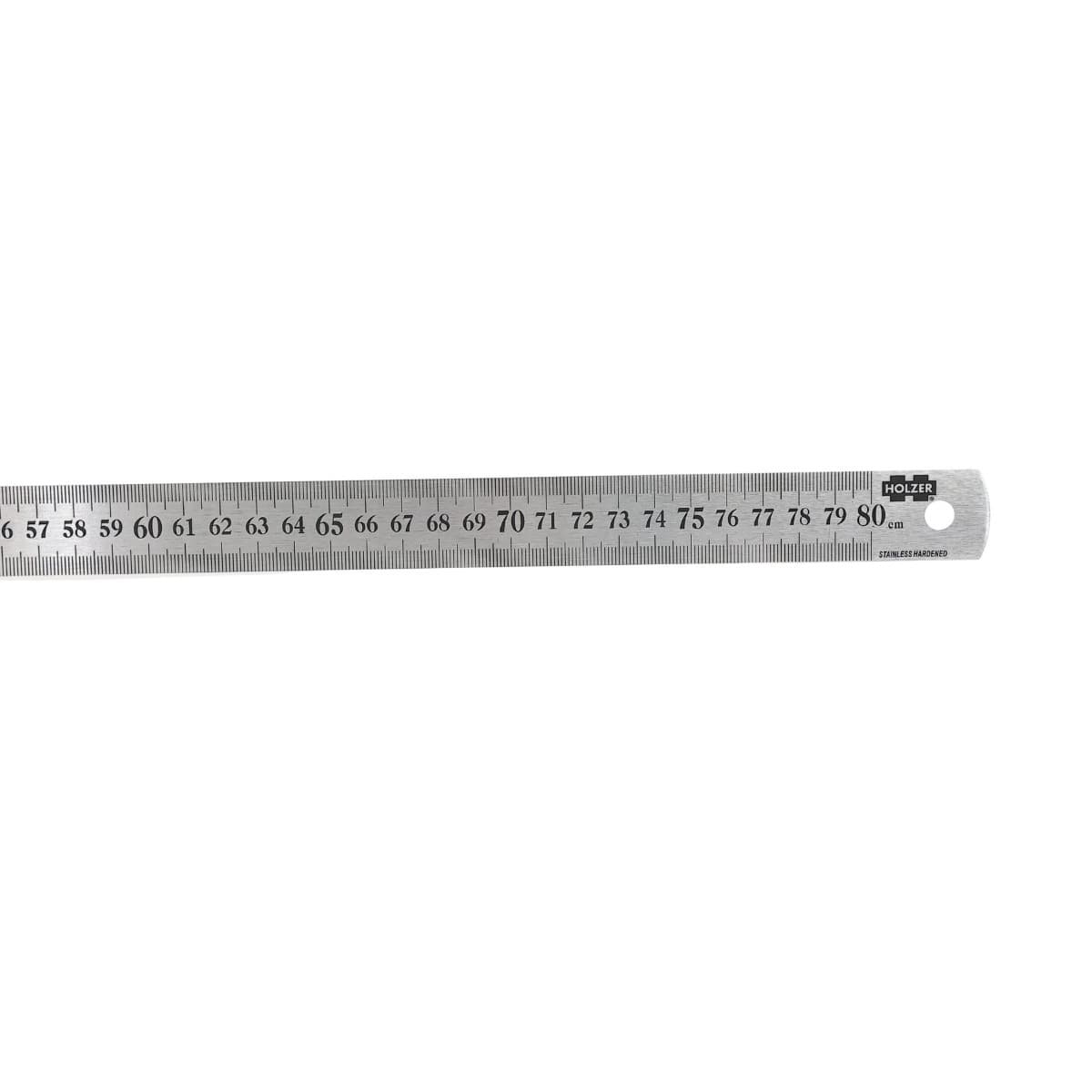 Holzer riglă inox 800 mm, gradată în mm și cm
