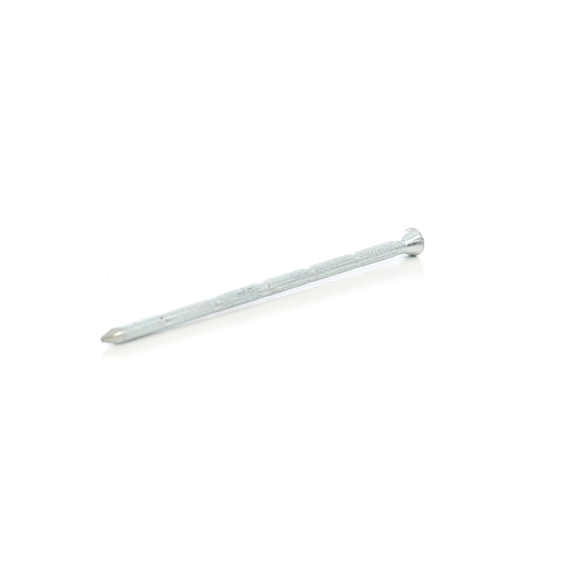 Cui striat pentru beton, SEA, cu cap inecat, otel, zincat alb, 3.5 x 80 mm