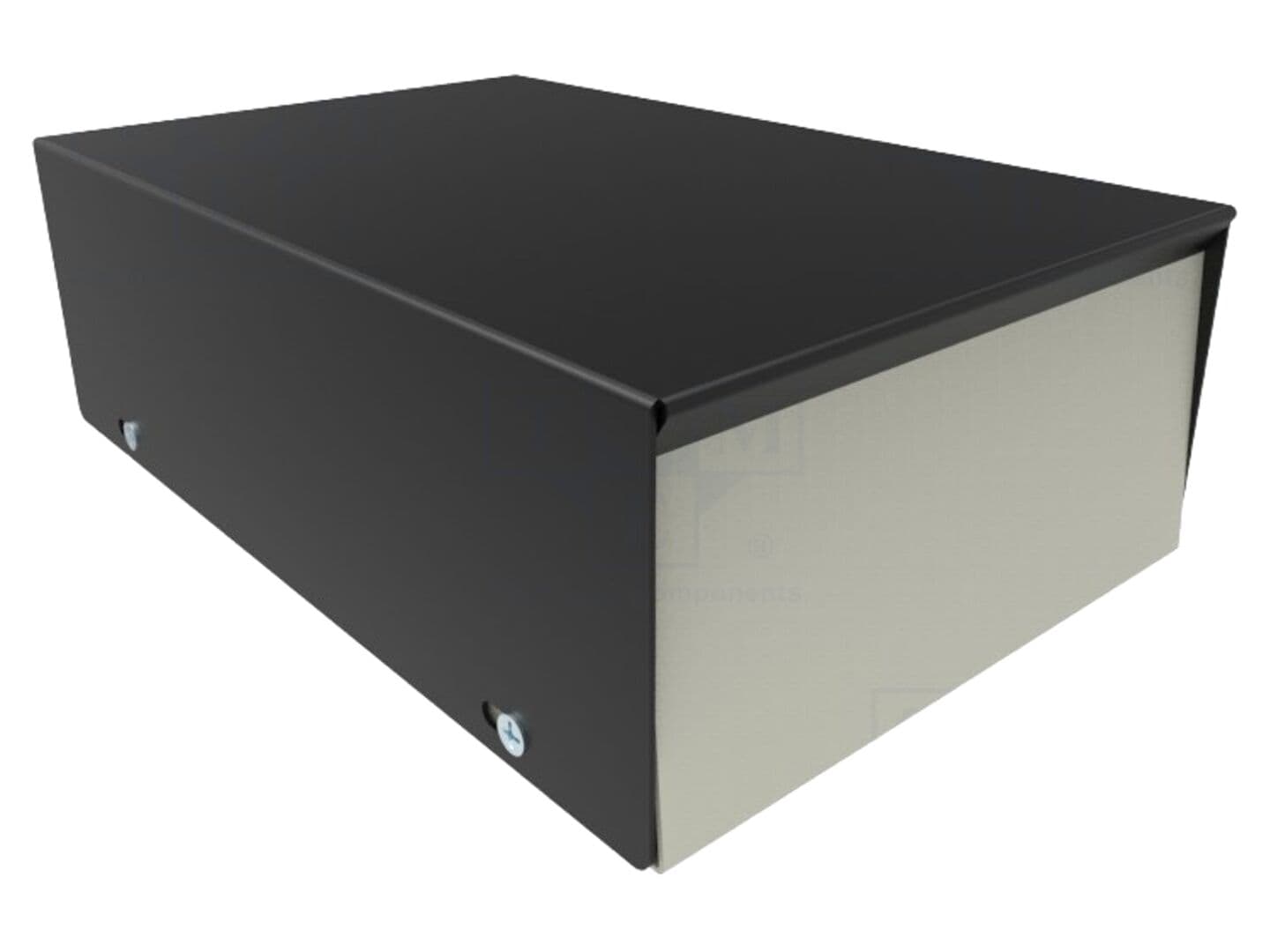 Carcasă universală oţel neagră 191x127x64mm